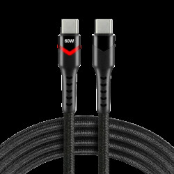 Kabel USB-C - USB-C, 60 W, 2 m, everActive, CBB-2PDR