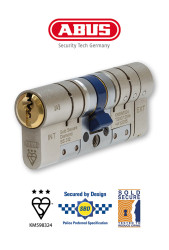 Zamek cylindryczny euro, Mosiądz, Nikiel, Euro z funkcją Anti-snap, Zgodny z normą Solid Secure Diamond, 50/50 mm, 100mm