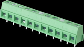 CTB0509/11 Lötbare Schraubklemme - 11-pol, RM 5,08 mm, 90°