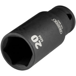 Draper 20176 HI-TORQ® Metric Deep Impact Socket, 3/8" Sq. Dr., 20mm