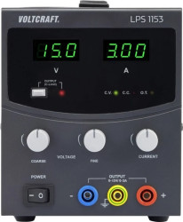 Zasilacz laboratoryjny regulowany VOLTCRAFT LPS1153, 0 - 15 V/DC, 0 - 3 A, 45 W, Ilość wyjść 1 x 1380495