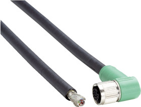 Złącze i kabel ze złączem Złącze M12 liczba rdzeni 12 długość 5m Rodzaj A Żeńskie