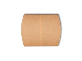 Klawisze podwójne do wyłączników TREND LOGO (komplet dwóch sztuk) złoty metalik 8KL-2 KARLIK