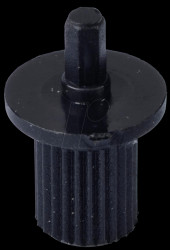 9054 Shaft for the ACP 9 series, ø 6 x 9.5 mm, black