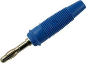 4 mm plug, solder connection, 1.5 mm², CAT O, blue, 972518102