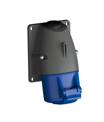 Złącze przemysłowe - zasilające 16A Gniazdo 250 V 3P+E Amphenol Industrial Niebieski Montaż ścienny IP44