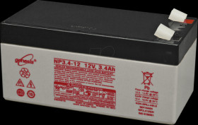 NP3.4-12 Rechargeable lead fleece battery, 12 V, 3.4 Ah, standby UPS