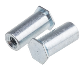 Kołek dystansowy, Stalowe, Powlekane cynkiem, M3, średnica otworu: 5.4mm