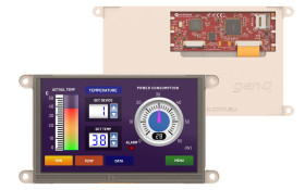 Kolorowy wyświetlacz LCD 7cal TFT 800 x 480pikseli I2C, SPI I/F Nie 4D Systems