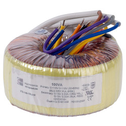 Vigortronix VTX-146-100-215 Toroidal Transformer 100VA 0-15V