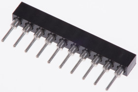 Podstawka SIL, raster: 2mm, 10-pinowemontaż: Przewlekany, zakończenie: Lutowane, 3A, 100 V AC, 150 V DC