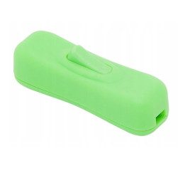 Table Lamp Pass-through Cable Rocker Switch, Green