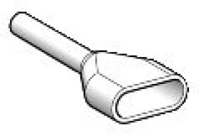 Końcówka tulejkowa podwójna izolowana 1,5mm2 czarna AZ5DE015 /100szt./