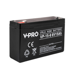 Akumulator 6V-15Ah AGM VPRO Żelowy