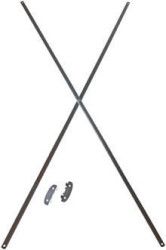 System półek, kolor Szary, materiał: Stal, RS PRO