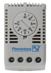 Termostat do szaf sterowniczych 0 → +60 °C. Przełączanie Pfannenberg FLZ