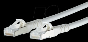 1308452088-E Patch cord RJ45 Cat.6A AWG26 S/FTP LSHF 2.0 m white