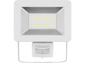 Reflektor zewnętrzny LED 50W z czujnikiem ruchu biały