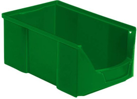 BRB Lagertechnik 977491 Skrzynka magazynowa nadaje się na żywność (S x W x G) 200 x 145 x 360 mm zielony 12 szt.