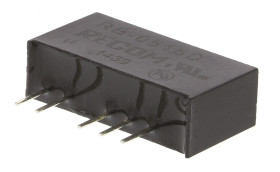 Przetwornica DC-DC, 1W, Uwe 4,5 → 5,5 V DC, Uwy ±15V dc, Iwy ±33mA, Recom
