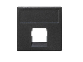 Simon Connect Płytka K45 1x RJ bez osłon Reichle de Massari (RiM) czarny K054/14