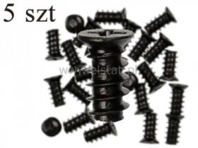 Wkręt do wentylatora czarny; L= 9,8mm fi= 5,1mm