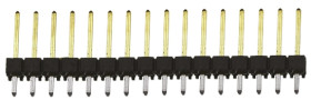 Złącze szpilkowe 16-pinowe TSW raster: 2.54 mm Prosty 1-rzędowe Samtec Otwór przelotowy 550 V Bez osłony