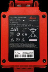 835711 Leica Lino L4P1 Li-Ion battery3.6V/5.2Ah