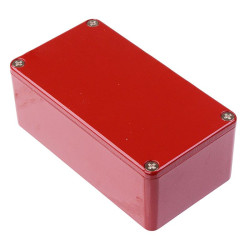 1590BSRD Hammond Red Die Cast Stomp Box Enclosure 112 x 60.5 x 42mm