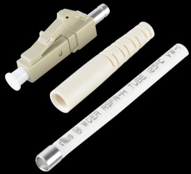 Multimode LC connector, simplex