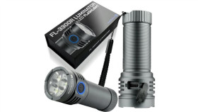 Latarka Ręczna 3X Osram P9 10W Led Everactive Fl-3300R Luminator 3300 Lumenów...