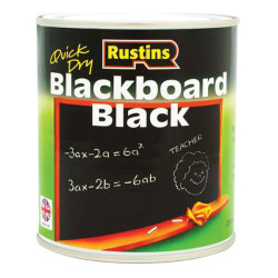 Rustins BLAB100 Quick Dry Blackboard Black 100ml