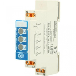 Lampka modułowa 3x230/400AC + N 3xLED zielony MSM17-S3A-A230-G