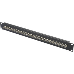Renkforce RF-4541184 BNC patch panel 24 ports 483mm 19" 1U black