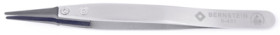 ESD tweezers, uninsulated, antimagnetic, stainless steel, 125 mm, 5-431