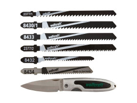 Zestaw 11 brzeszczotów - uchwyt T + nóż składany WF2377000 WOLFCRAFT