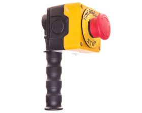 Metalowy drążek sterowniczy z przyciskiem awaryjnego stopu, T0-PDABE