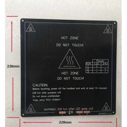 Heated Bed MK3 220x220x3mm 12/24V