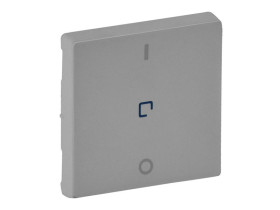 VALENA LIFE Klawisz wyłącznika 2-biegunowy ze wskaźnikiem aluminium 755042 LEGRAND