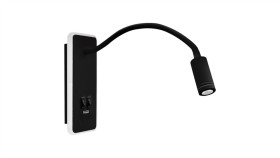 Lampka Nocna Base 8W+2W Black Ml63500 Milagro