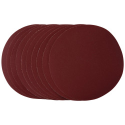 Draper 56371 Sanding Discs, 180mm, Hook &amp; Loop, 320 Grit, (Pack of 10)