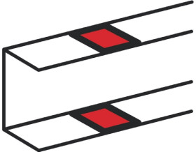 Akcesoria do koryt kablowych PVC Zaślepka końcowa Miniature PVC (L) 50 x (H) 105mm Legrand