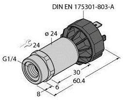 Turck Przetworniki ciśnienia 1 szt. PT6R-2001-I2-DA91