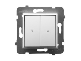 ARIA Wyłącznik żaluzjowy z blokadą mechaniczną biały ŁP-7UB/m/00 OSPEL