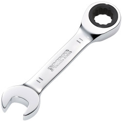 Draper 27866 HI-TORQ&#xAE; Metric Stubby Ratchet Combination Spanner 11mm