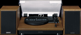 LS-100WD Turntable, Bluetooth, including 2 speakers, wood