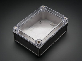 Adafruit Large Plastic Project Enclosure - Weatherproof with Clear Top