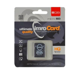 Karta 8GB microSD HC class10 + adapter IMRO