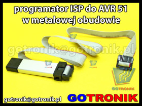 Programator ISP dla układów AVR 51 w metalowej obudowie