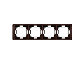 SIMON BASIC NEOS Ramka 4 poczwórna uniwersalna mahoniowa hydrografika BMRC4/050 KONTAKT SIMON